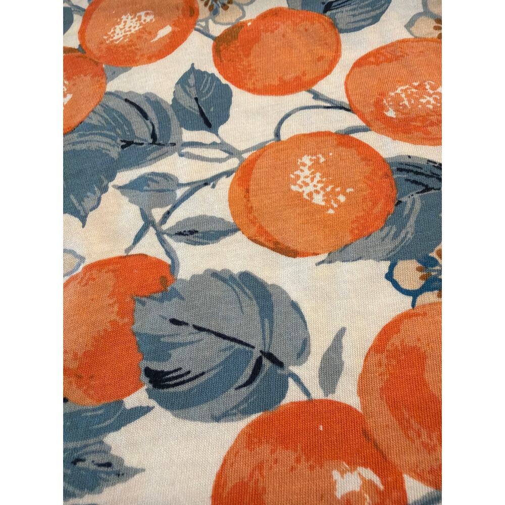 Ann Taylor Factory citrus fruits flutter sleeve tee M 100% Cotton - Picture 3 of 10